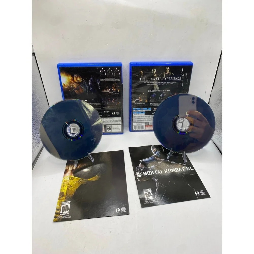 Mortal Kombat X + XL + Sony PlayStation 4 PS4, 2016) 2 game bundle